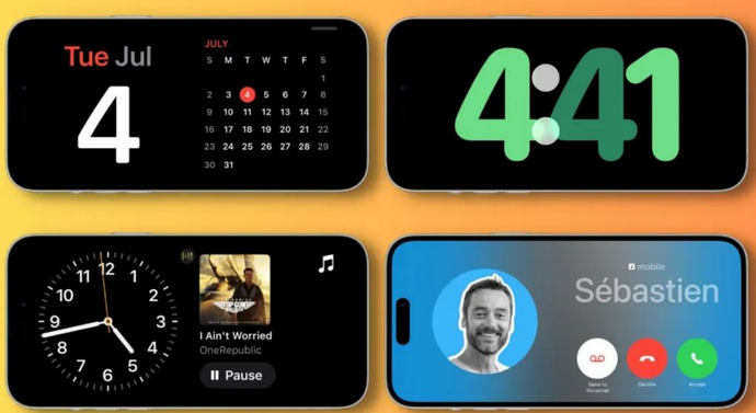 陇南苹果手机维修分享iOS17横屏充电待机显示有什么好处 