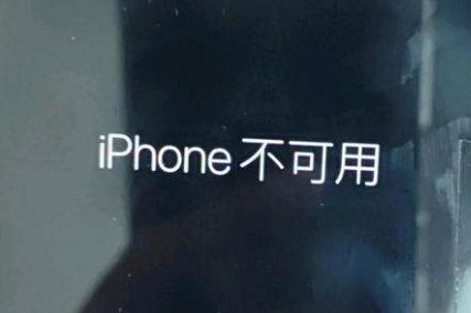 陇南苹果服务网点分享锁屏界面显示“iPhone 不可用”如何解决 